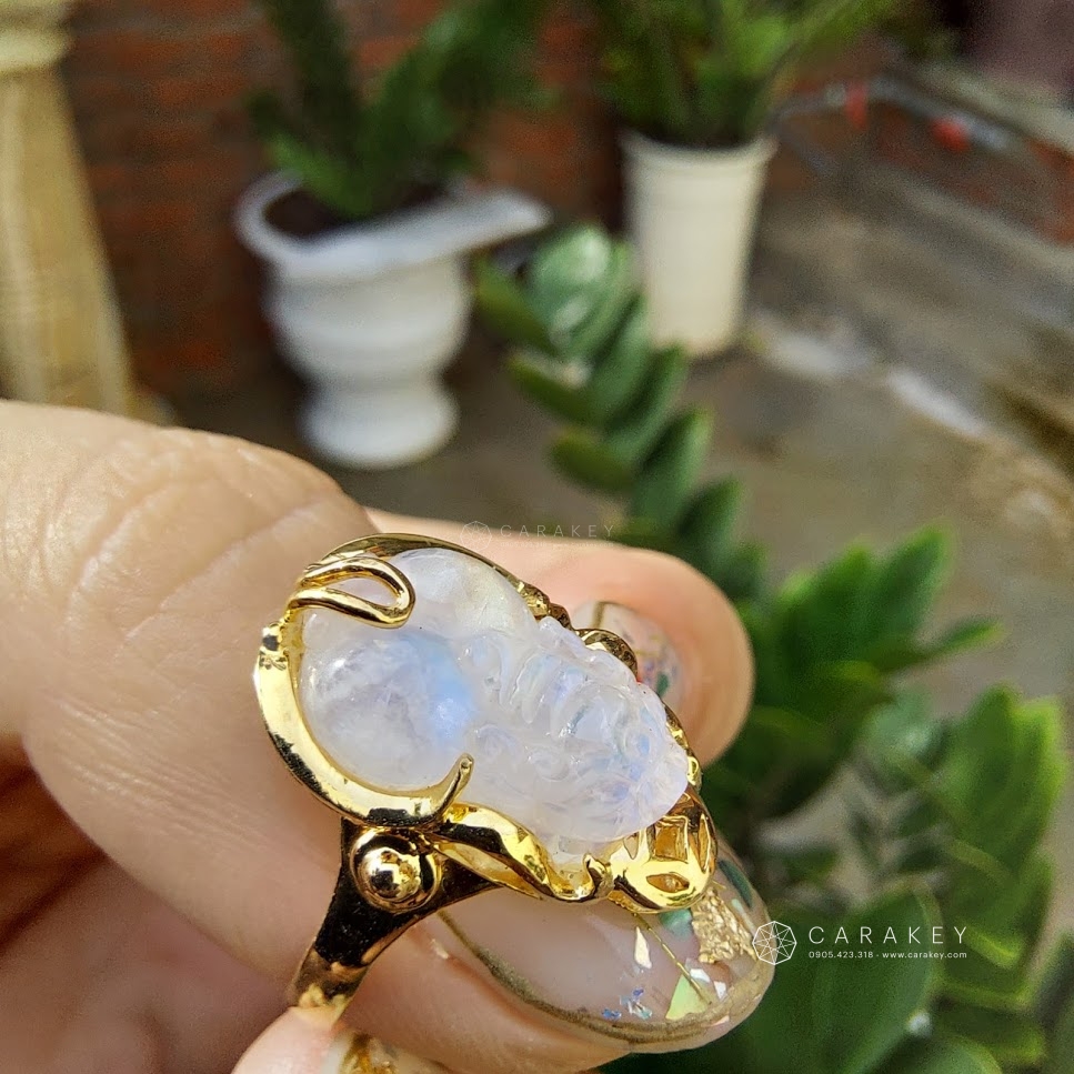 Nhẫn tỳ hưu đá MoonStone, nhẫn đá, nhẫn đá quý, nhẫn cẩm thạch, nhẫn đá ruby, nhẫn đá thạch anh, nhẫn đính đá, nhẫn mặt đá, nhẫn mã não, nhẫn thạch anh, nhẫn bạc đính đá, nhẫn vàng đính đá, nhẫn bằng đá, nhẫn vàng đá quý, nhẫn đá phong thủy, nhẫn bạc đá quý, nhẫn đá quý phong thủy, nhẫn hạt đá