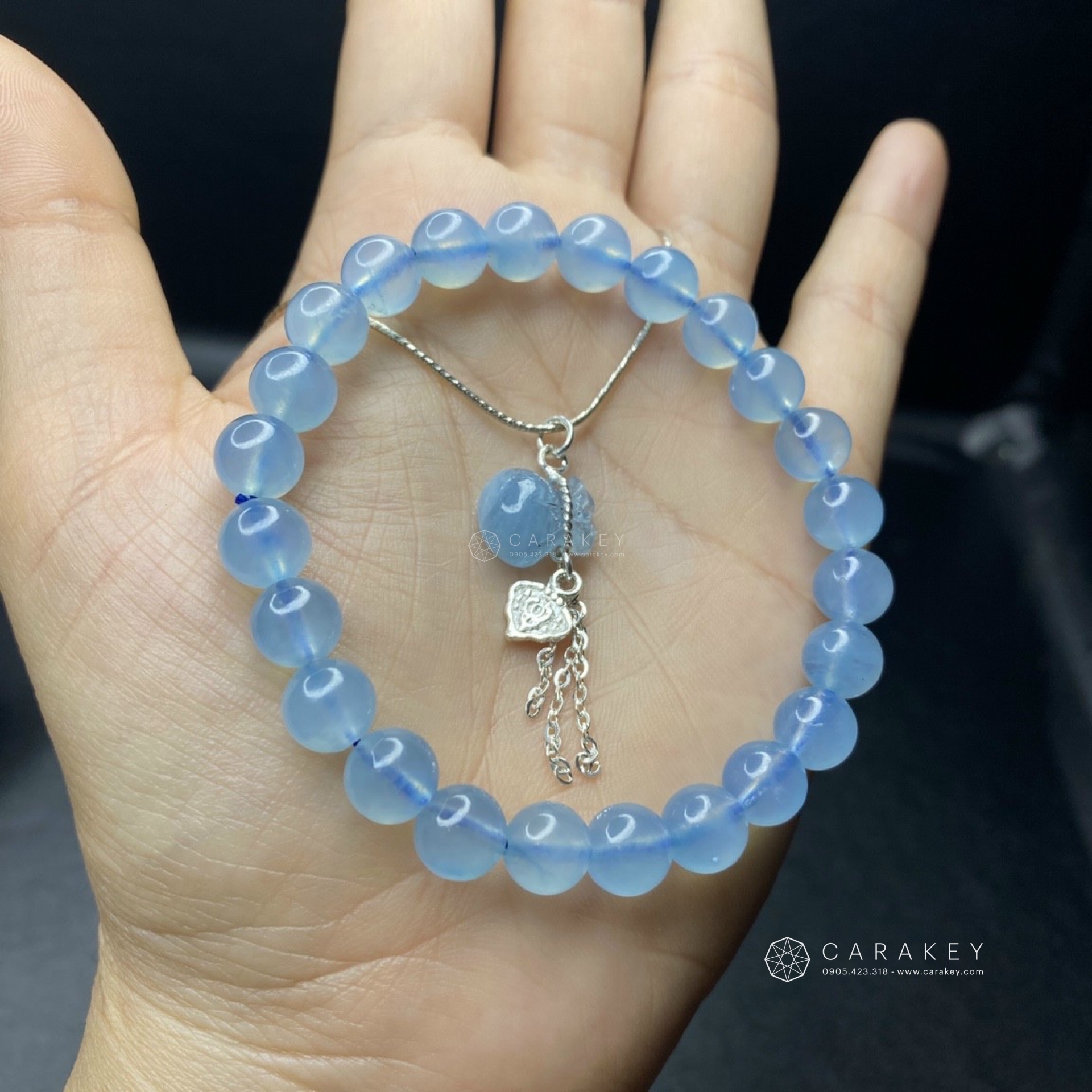 Vòng tay thạch anh aquamarine, Vòng tay đá quý, vòng tay đá thạch anh, vòng tay thạch anh aquamarine, vòng tay phong thủy, vòng tay đá phong thủy, vòng tay đá phong thủy