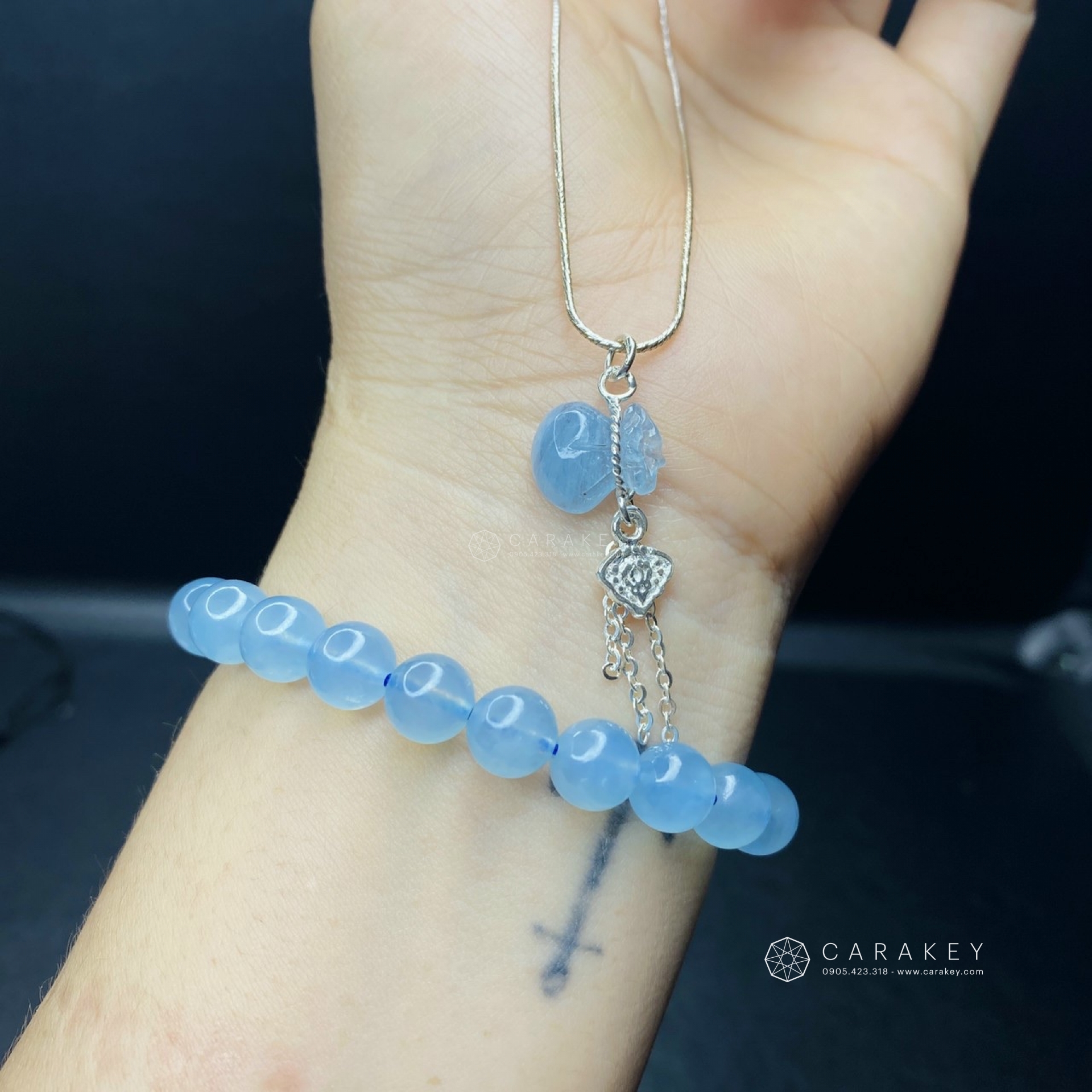 Vòng tay thạch anh aquamarine, Vòng tay đá quý, vòng tay đá thạch anh, vòng tay thạch anh aquamarine, vòng tay phong thủy, vòng tay đá phong thủy, vòng tay đá phong thủy