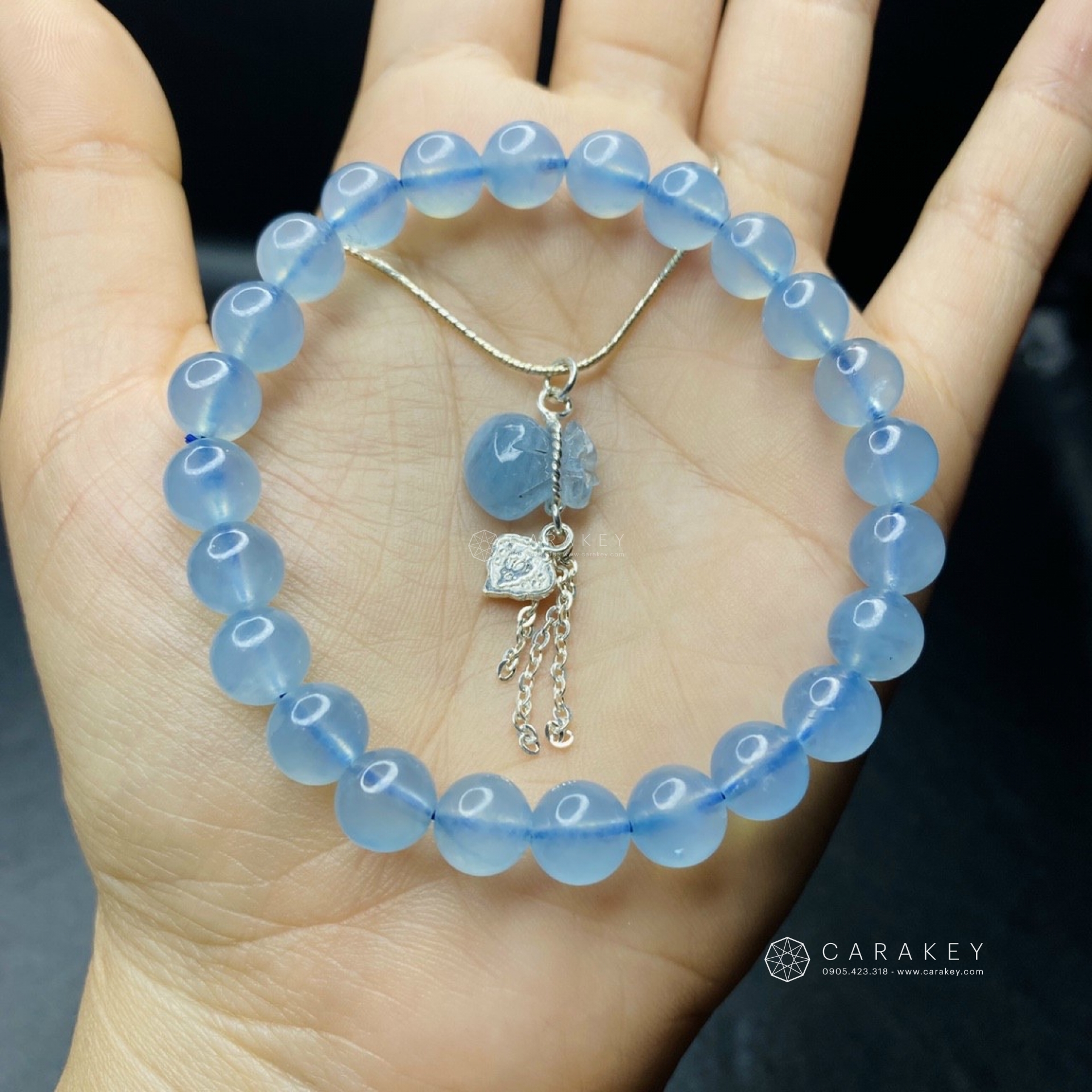 Vòng tay thạch anh aquamarine, Vòng tay đá quý, vòng tay đá thạch anh, vòng tay thạch anh aquamarine, vòng tay phong thủy, vòng tay đá phong thủy, vòng tay đá phong thủy